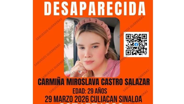 Carmina Miroslava fue vista por última vez alrededor del bulevar Rolando Arjona Amábilis, en Culiacán.
