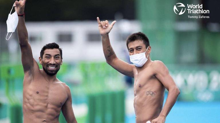 Los triatletas mexicanos.