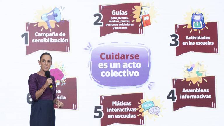 La Presidenta Claudia Sheinbaum Pardo anuncia la estrategia del Gobierno federal para atender la salud mental en jóvenes.