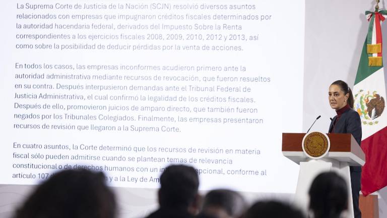 La Presidenta de México Claudia Sheinbaum Pardo advirtió que tras la resolución de la Corte, si el Grupo Salinas no paga, vendrá un proceso jurídico.