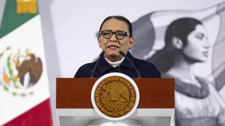 La Secretaria de Gobernación, Rosa Icela Rodríguez, detalla los acuerdos alcanzados con campesinos y transportistas.