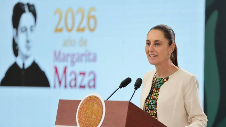 La Presidenta Claudia Sheinbaum Pardo destaca que en la revisión del T-MEC, buscan reforzar las reglas de origen.