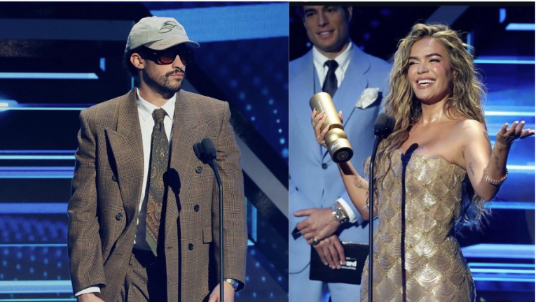 Bad Bunny y Karol G, máximos ganadores en los Premios Billboard de La Música Latina 2025.
