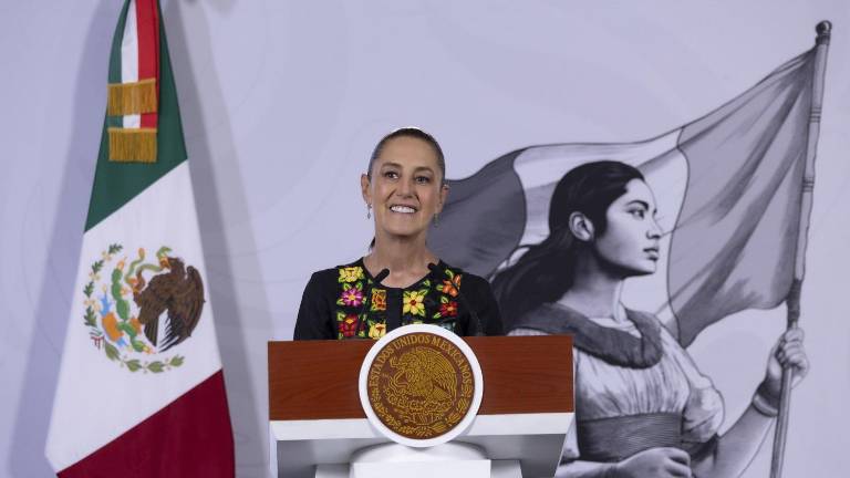 Claudia Sheinbaum, Presidenta de México, en la conferencia matutina de este viernes