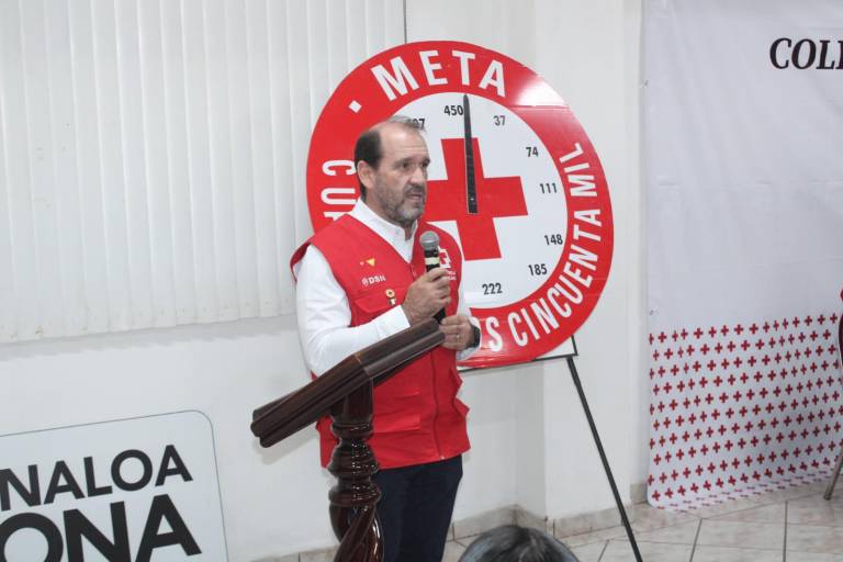 Reportan que Colecta Anual de la Cruz Roja en Sinaloa va al 50% de la meta trazada para este 2025