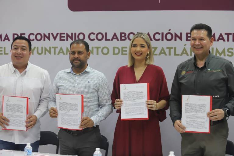 Firman convenio de colaboración el Ayuntamiento de Mazatlán y el IMSS Bienestar Sinaloa
