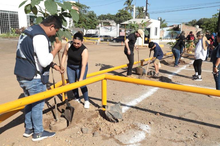 Programa ‘Flor Nativa’ planta 30 arbolitos en el Centro de Seguridad Ciudadana de Mazatlán