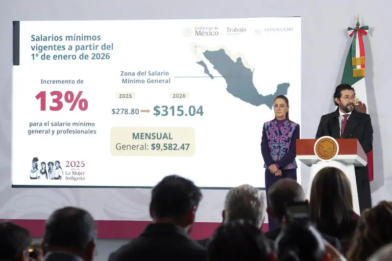 El Gobierno de México da a conocer el incremento al salario mínimo.