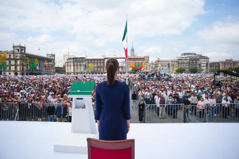 Claudia Sheinbaum encabezó en el Zócalo de la Ciudad de México el cierre de su gira “Honestidad y resultados”.