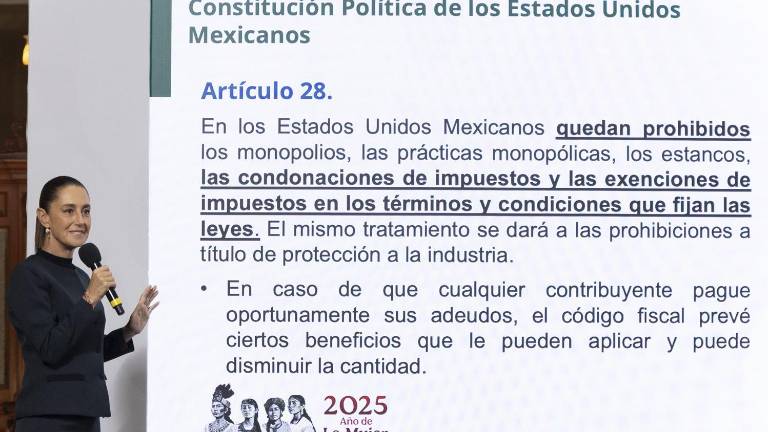 La Presidenta de México Claudia Sheinbaum Pardo sostiene que la deuda del Grupo Salinas no es negociable.