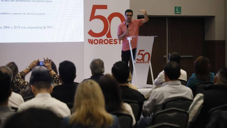 En conferencia organizada por Noroeste en Culiacán, el académico Guillermo Trejo señaló que a la violencia no hay que responder con violencia, sino con justicia.