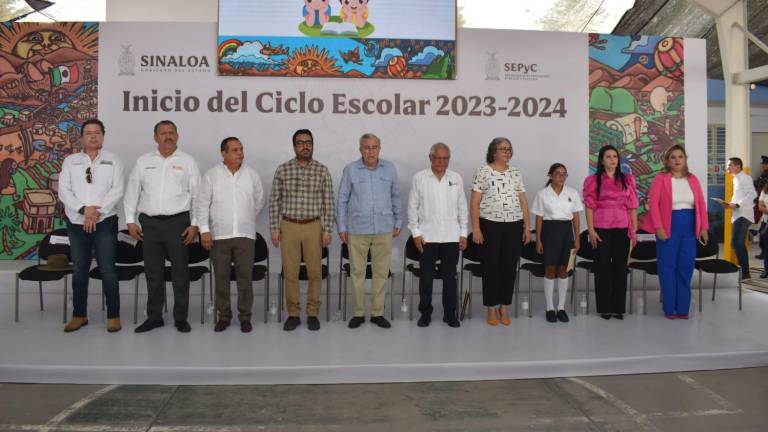 Ceremonia oficial del inicio del nuevo ciclo escolar en Sinaloa 2023-2024.