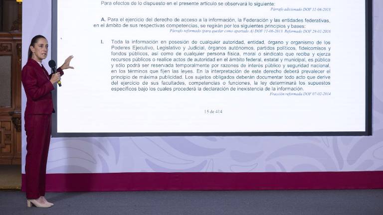 La Presidenta Claudia Sheinbaum Pardo rechaza que con los lineamientos de los derechos de las audiencias haya restricción a la libertad de expresión.