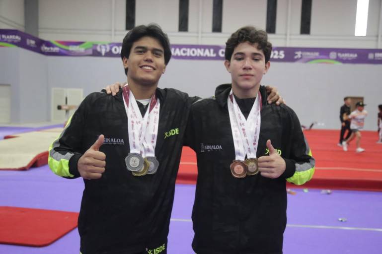 Sinaloa sumó tres oros, dos platas y un bronce en Olimpiada Nacional de Gimnasia