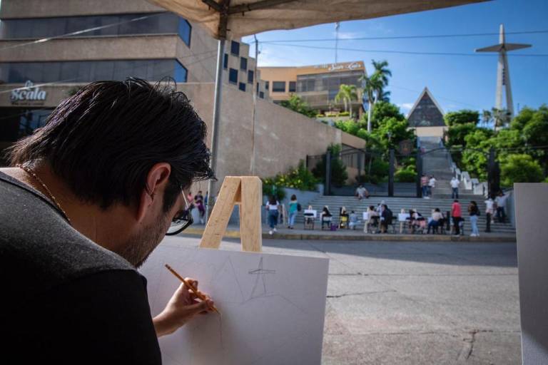 Se inspiran en La Lomita para plasmar su arte