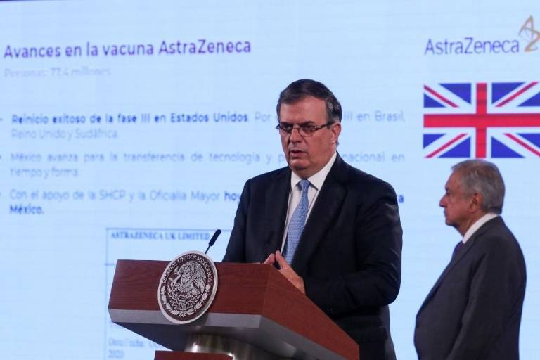 México recibirá el jueves más de 487 mil vacunas de Pfizer y otras 500 mil dosis de Sinovac: Ebrard