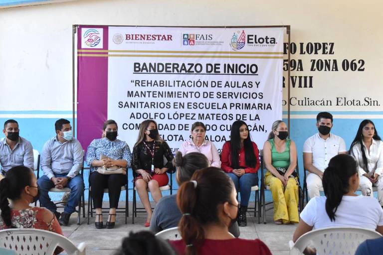Inician rehabilitación de aulas en primaria de Ejido Culiacán, en Elota