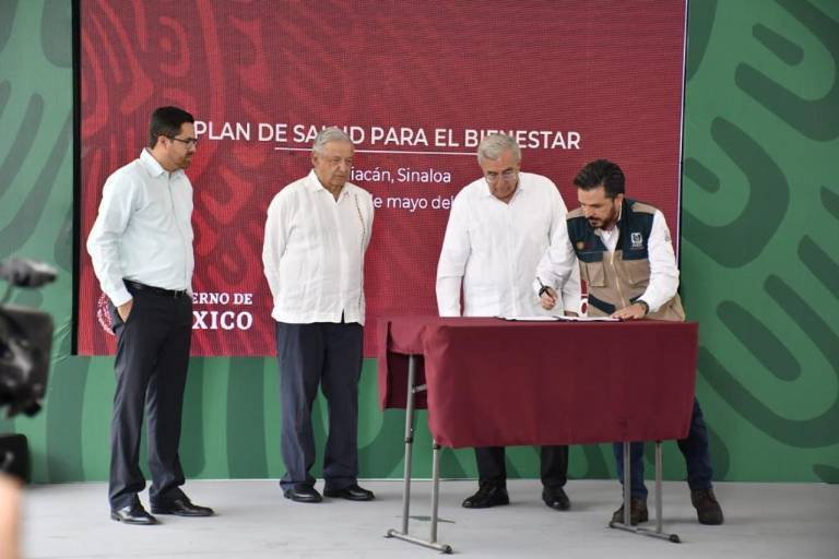 Firman IMSS y gobierno de Sinaloa convenio para implementar el Plan de Salud para el Bienestar