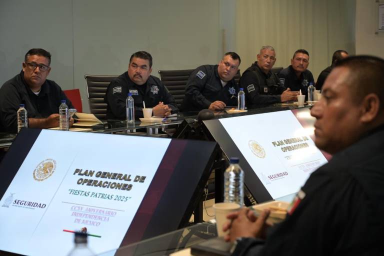 Preparan operativo patrio del 13 al 16 de septiembre en Sinaloa