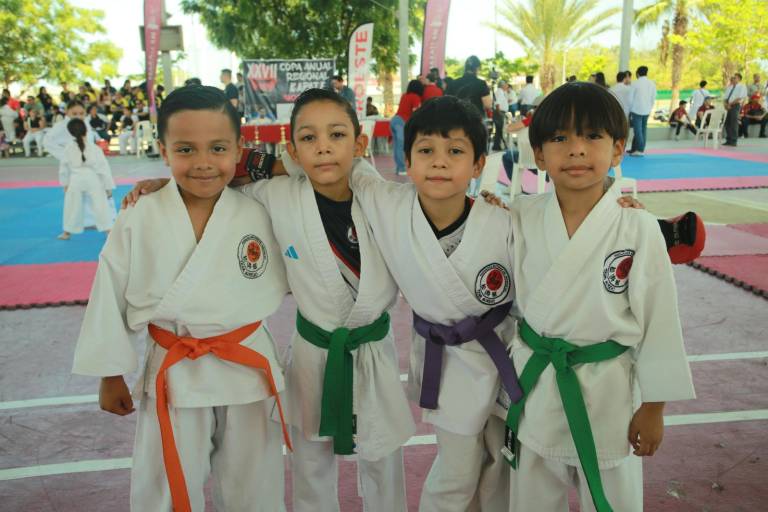 Ever Mateo Peraza, Sojar David Serrano, Ethan Kaleb Cruz y Pedro Salomón Feliciano Ruiz.