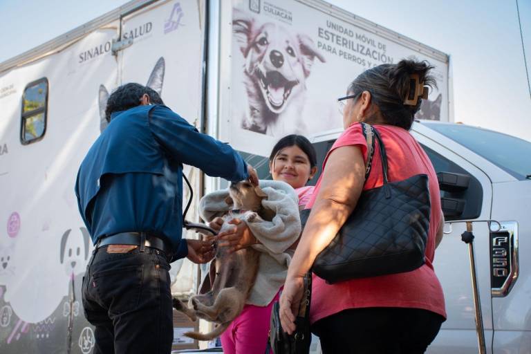 Llevan jornada de esterilización para mascotas a la colonia El Vallado, en Culiacán