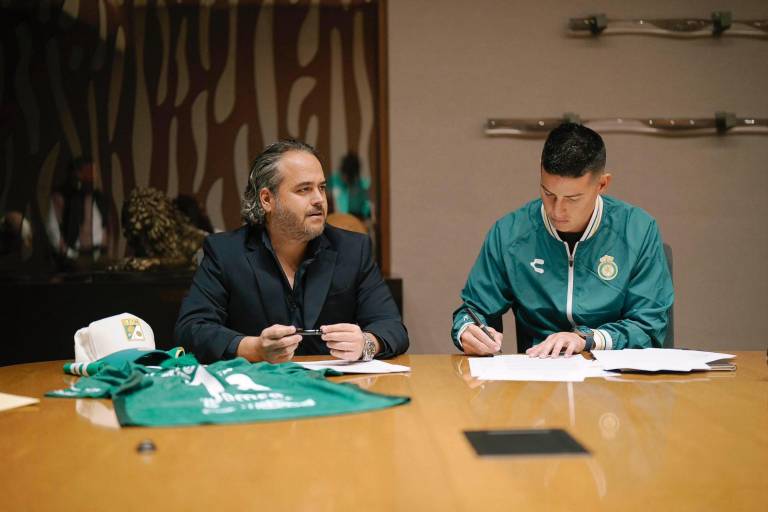 León anuncia oficialmente el fichaje de James Rodríguez para el Clausura 2025