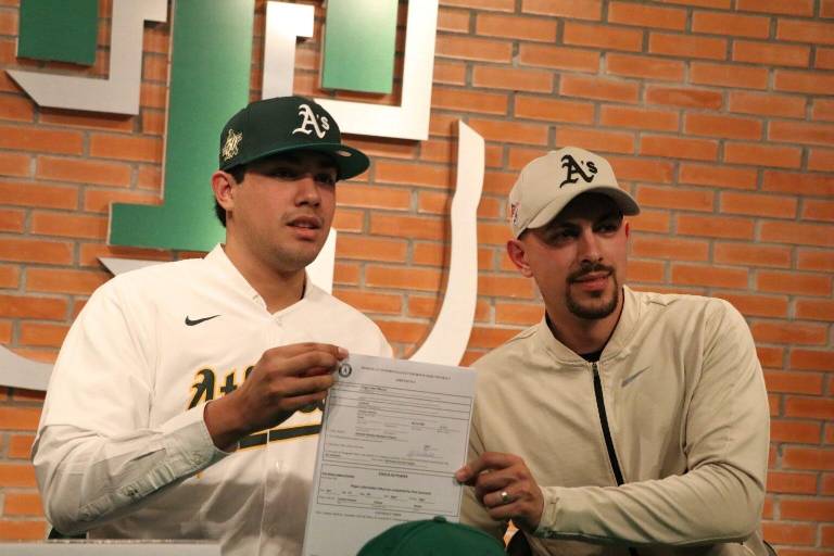 Hugo Meraz vivirá sus primeros pasos con los Atléticos de Oakland
