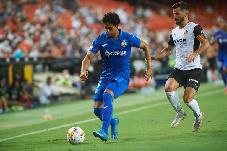 José Juan Macías debuta en el futbol español en la derrota del Getafe