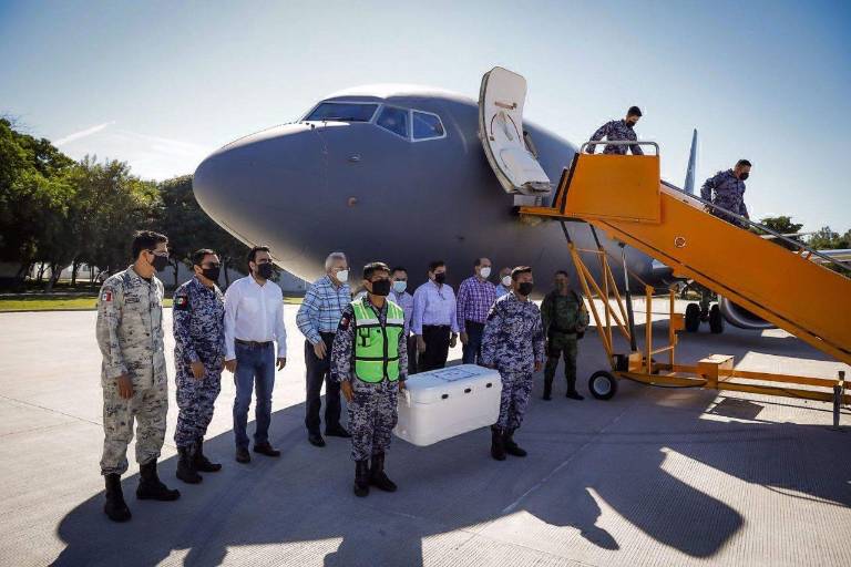 Llega a Sinaloa el mayor cargamento de vacunas contra el Covid-19