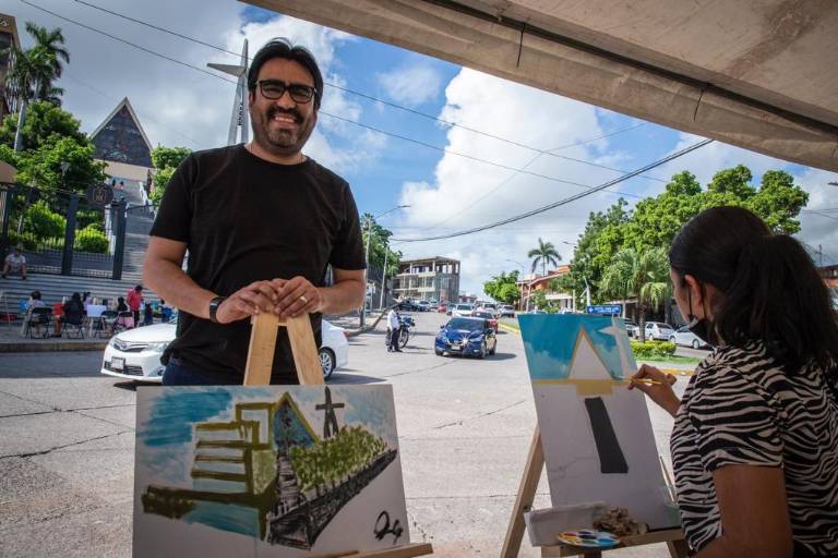 Se inspiran en La Lomita para plasmar su arte