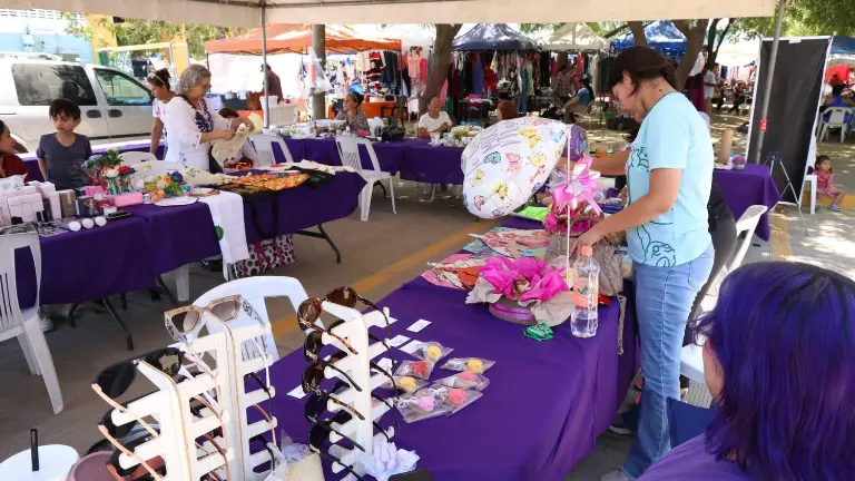 El Bazar Violeta Mujeres Empoderadas busca fortalecer el empoderamiento económico, psicológico y jurídico de las participantes.