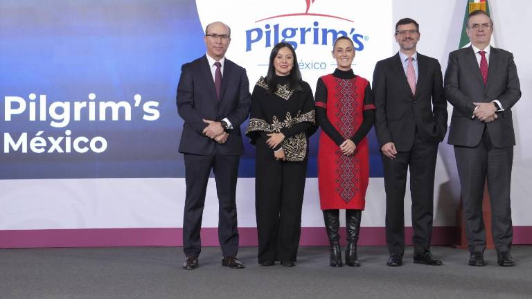 La empresa Pilgrim’s México anuncia que invertirá en el País mil 300 millones de dólares de ahora hasta 2030.