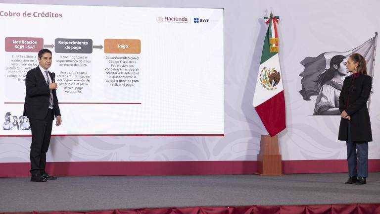 Antonio Martínez Dagnino, jefe del Servicio de Administración Tributaria, anunció que en enero notificarán al Grupo Salinas los pagos que debe hacer.