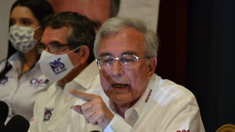 Rubén Rocha Moya, candidato a Gobernador por la alianza Morena-PAS.