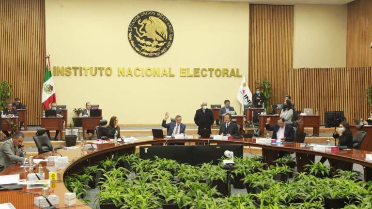 Sesión general del Consejo del INE.