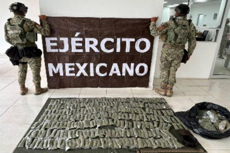 Asegura Ejército droga, cartuchos y cargadores en distintos operativos en Culiacán