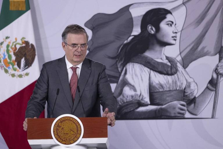 El Secretario de Economía, Marcelo Ebrard, explica la situación en que se encuentra la revisión del T-MEC.