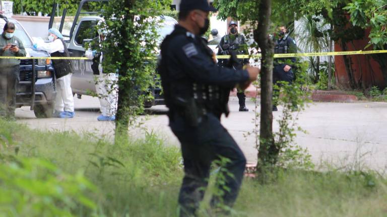 Escena del crimen del feminicidio de Karen, de 16 años, este 2 de septiembre.