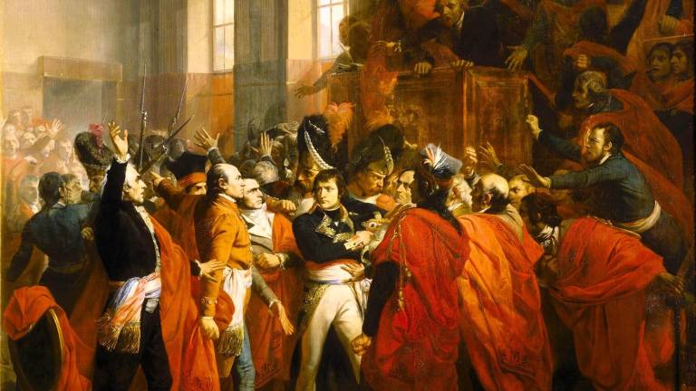El general Bonaparte en el golpe de estado, Francois Bouchot 1840.