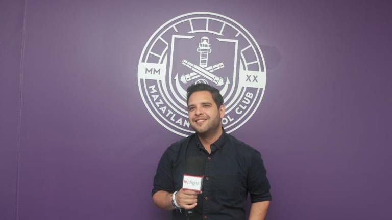 El subdirector de Comunicación y Marketing de Mazatlán FC, Román Barrón.