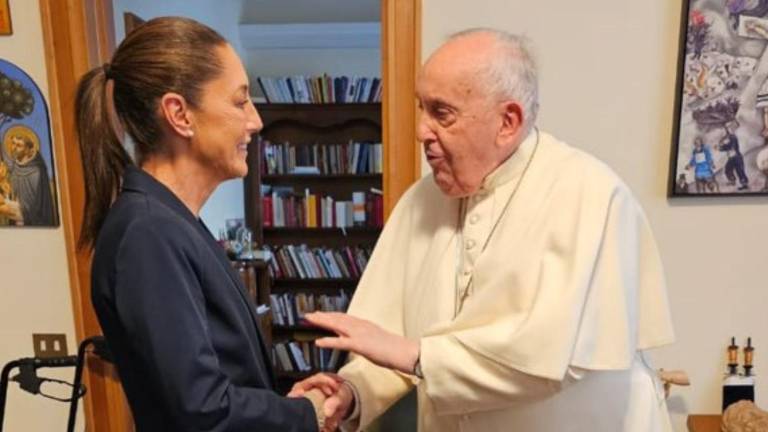 Claudia Sheinbaum Pardo también sostuvo un encuentro con el Papa Francisco.