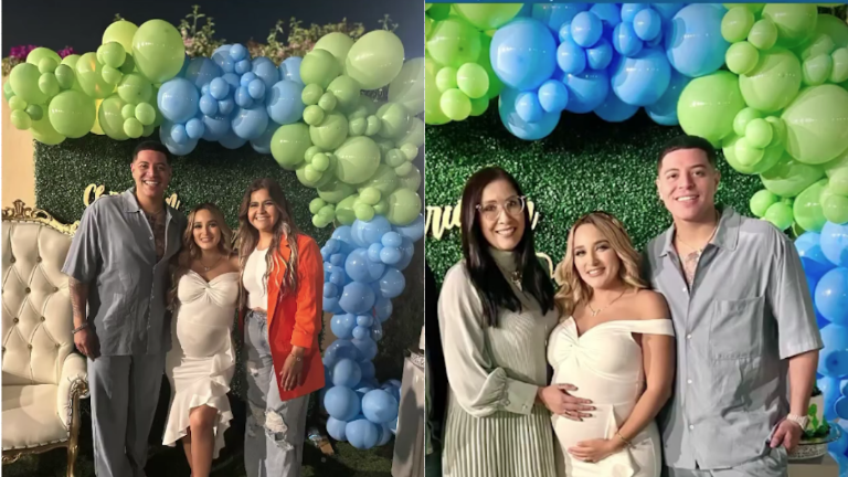 Eduin Caz y Daisy Anahy se reúnen en el Baby Shower de su próximo hijo.