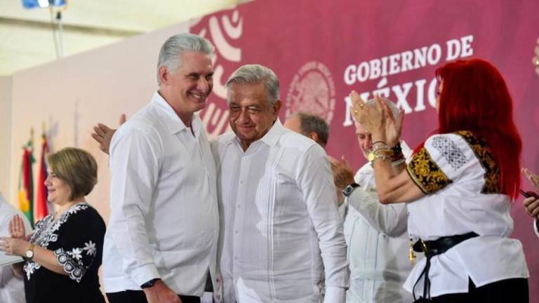 Los presidentes de Cuba y México, Miguel Díaz-Canel y Andrés Manuel López Obrador, se reunieron el sábado en Campeche.