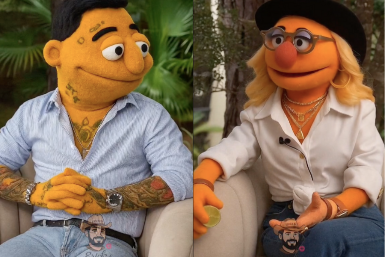 Crean parodia de entrevista de Christian Nodal con Adela Micha