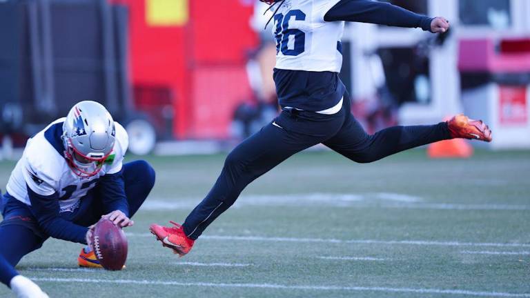 El pateador venezolano Andrés Borregales está siendo determinante para los Pats, que están a una victoria de volver a ganar el Super Bowl.