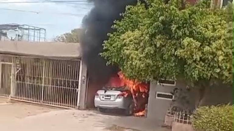 La unidad fue incendiada dentro de una vivienda en la colonia Esthela Ortiz de Toledo.