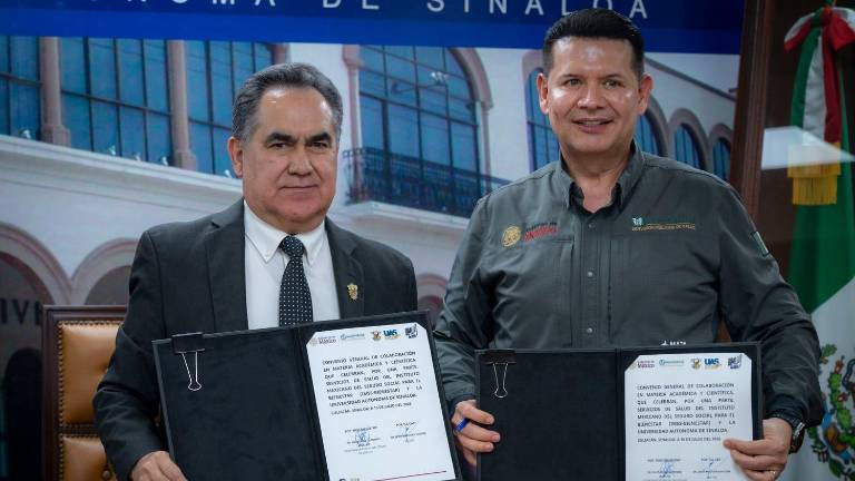 La UAS e IMSS-Bienestar firman convenio de colaboración en beneficio de los estudiantes y la comunidad; coordinan esfuerzos en salud, investigación y práctica profesional