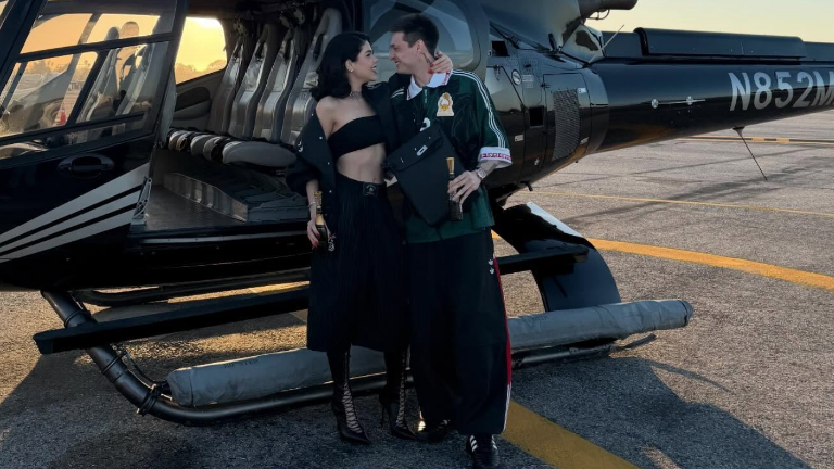 Kenia Os y Peso Pluma celebran su 14 de febrero.