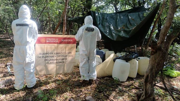 Un laboratorio de drogas clandestino fue localizado e inhabilitado en Culiacán.