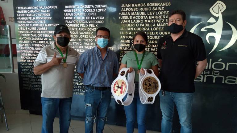 Dulce María García recibe apoyo del gobierno local y de la iniciativa privada.